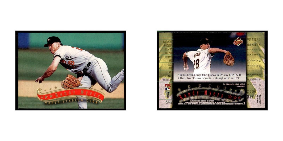 1997 Stadium Club Randy Myers Baseball Cards #272