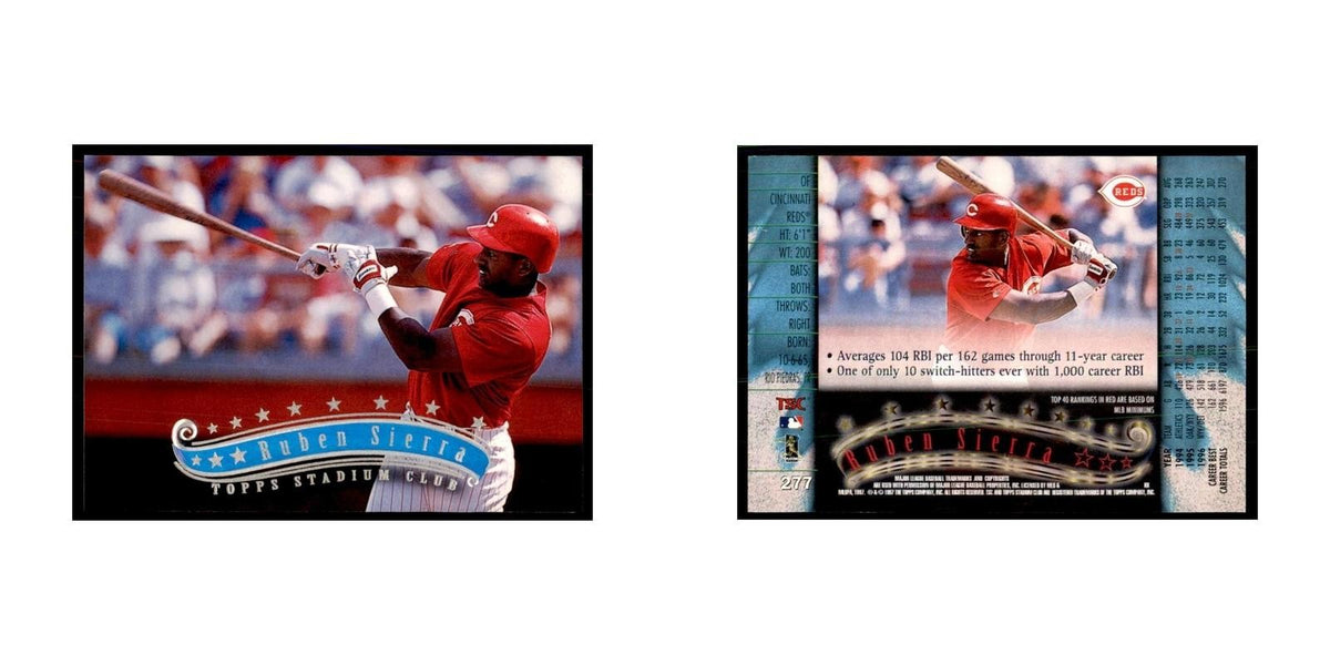 1997 Stadium Club Ruben Sierra Baseball Cards #277