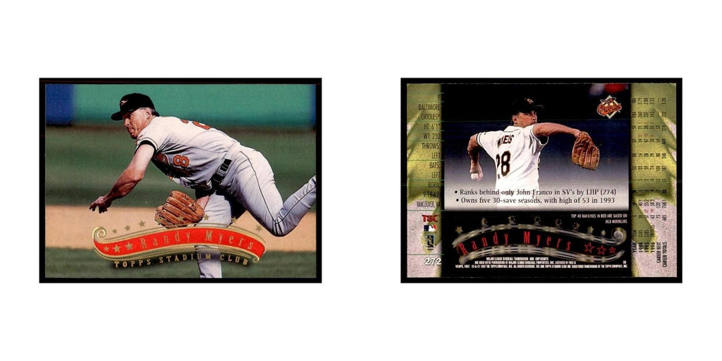 1997 Stadium Club Randy Myers Baseball Cards #272