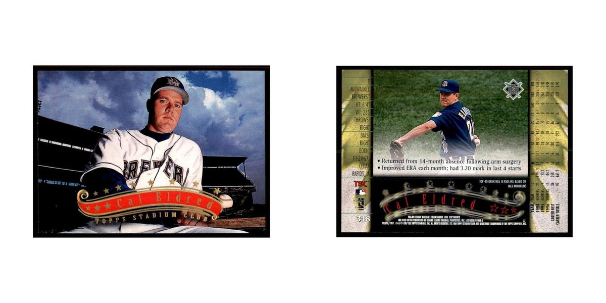 1997 Stadium Club Cal Eldred Baseball Cards #318