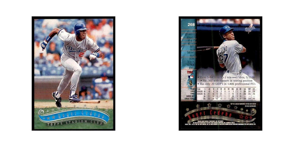 1997 Stadium Club Roger Cedeno Baseball Cards #268