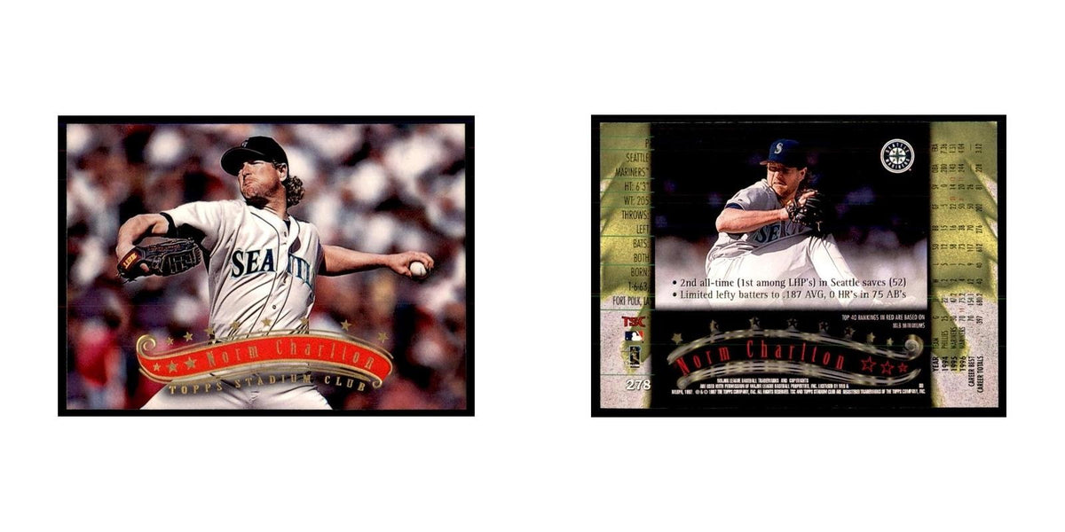 1997 Stadium Club Norm Charlton Baseball Cards #278
