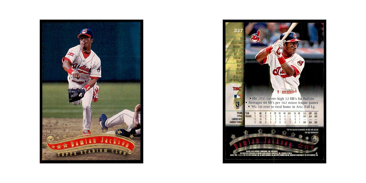 1997 Stadium Club Damian Jackson Baseball Cards #337