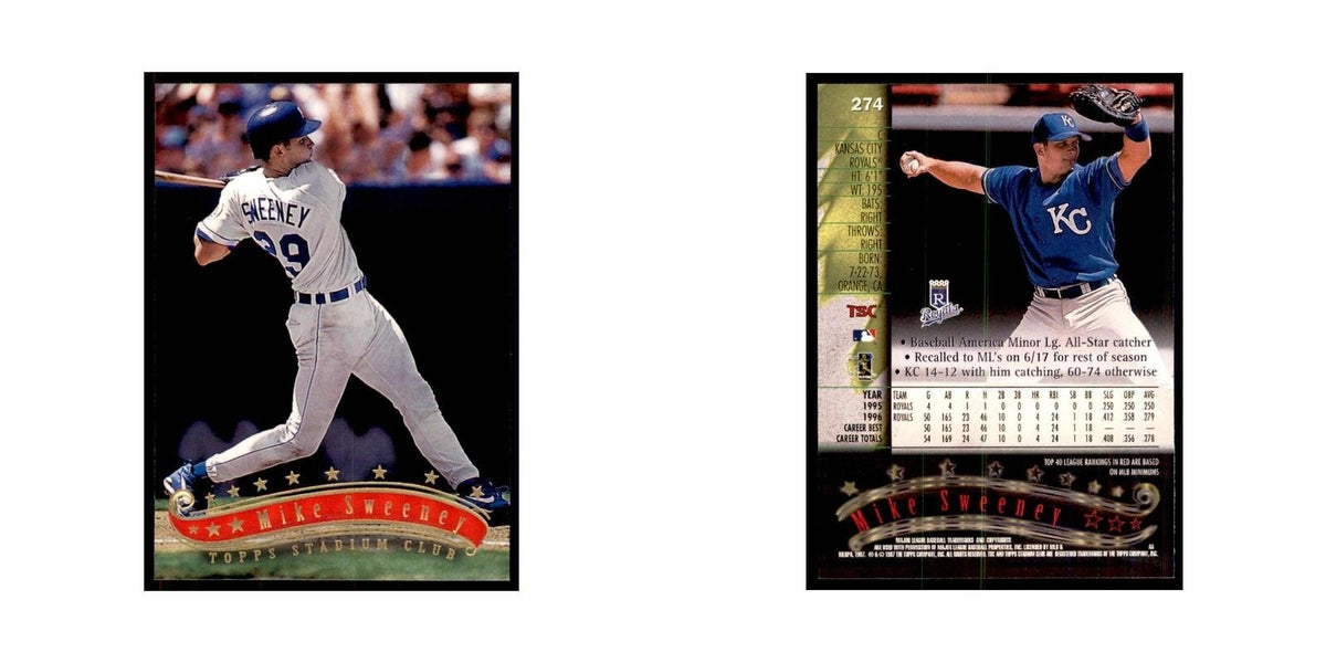 1997 Stadium Club Mike Sweeney Baseball Cards #274
