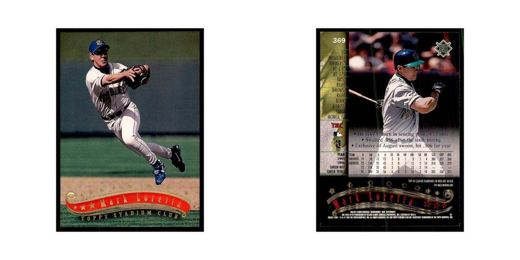 1997 Stadium Club Mark Loretta Baseball Cards #369