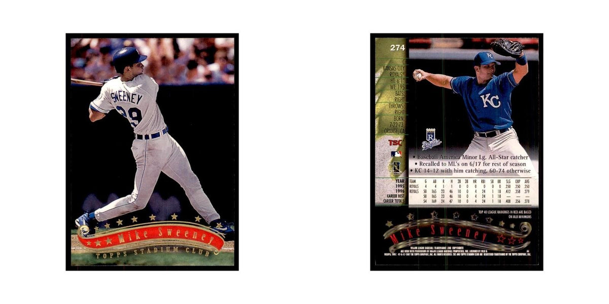 1997 Stadium Club Mike Sweeney Baseball Cards #274