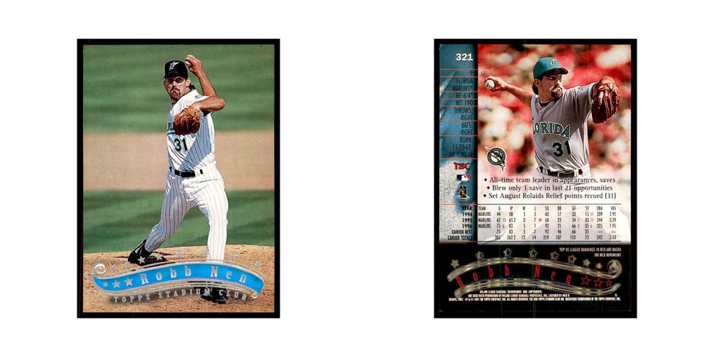 1997 Stadium Club Robb Nen Baseball Cards #321