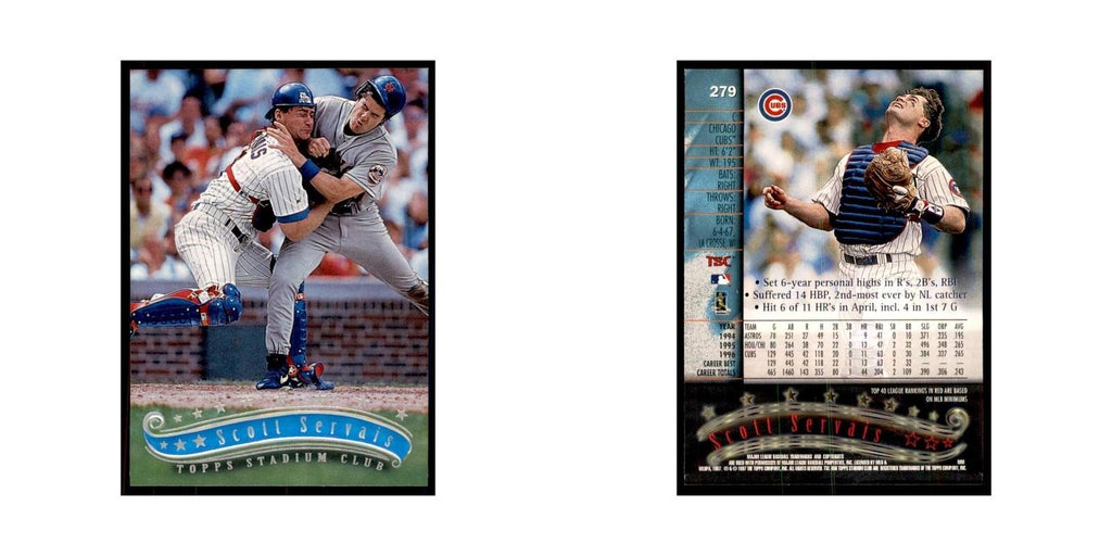 1997 Stadium Club Scott Servais Baseball Cards #279