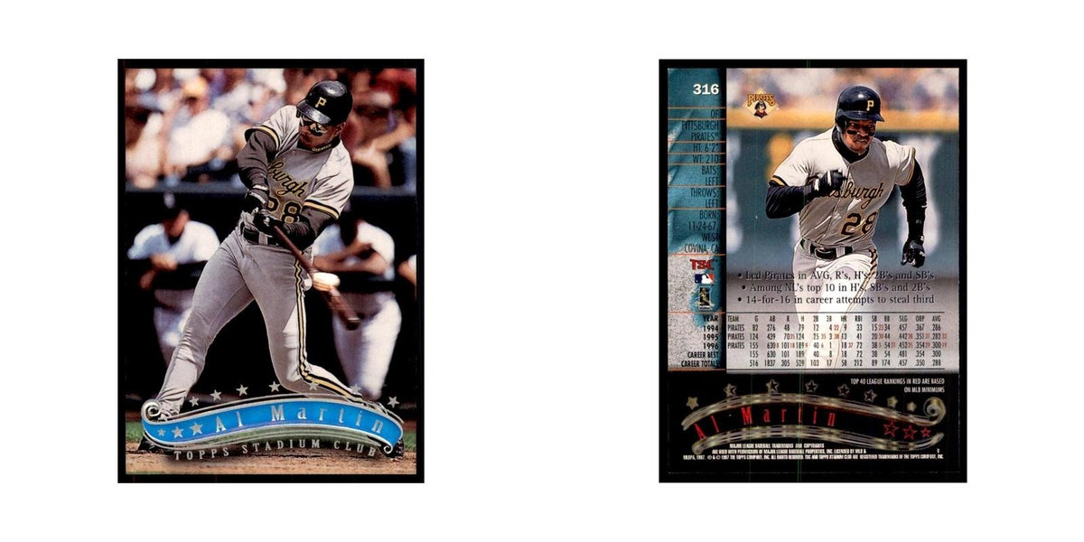 1997 Stadium Club Al Martin Baseball Cards #316