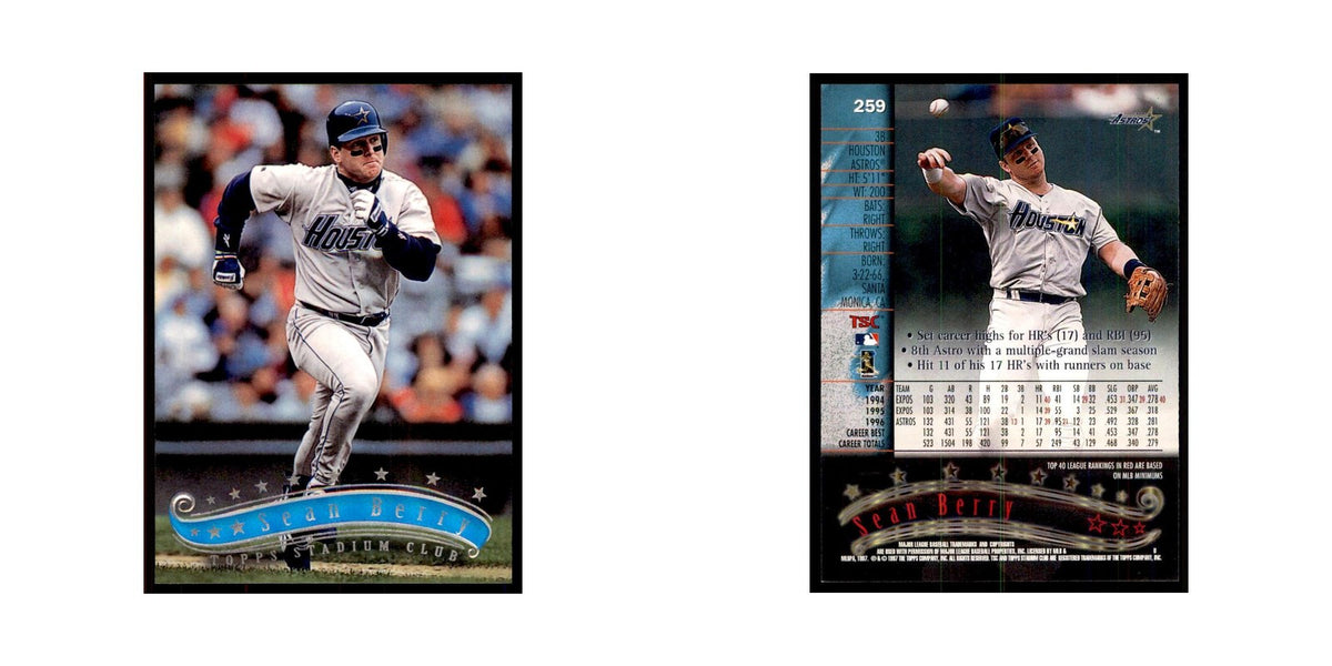 1997 Stadium Club Sean Berry Baseball Cards #259