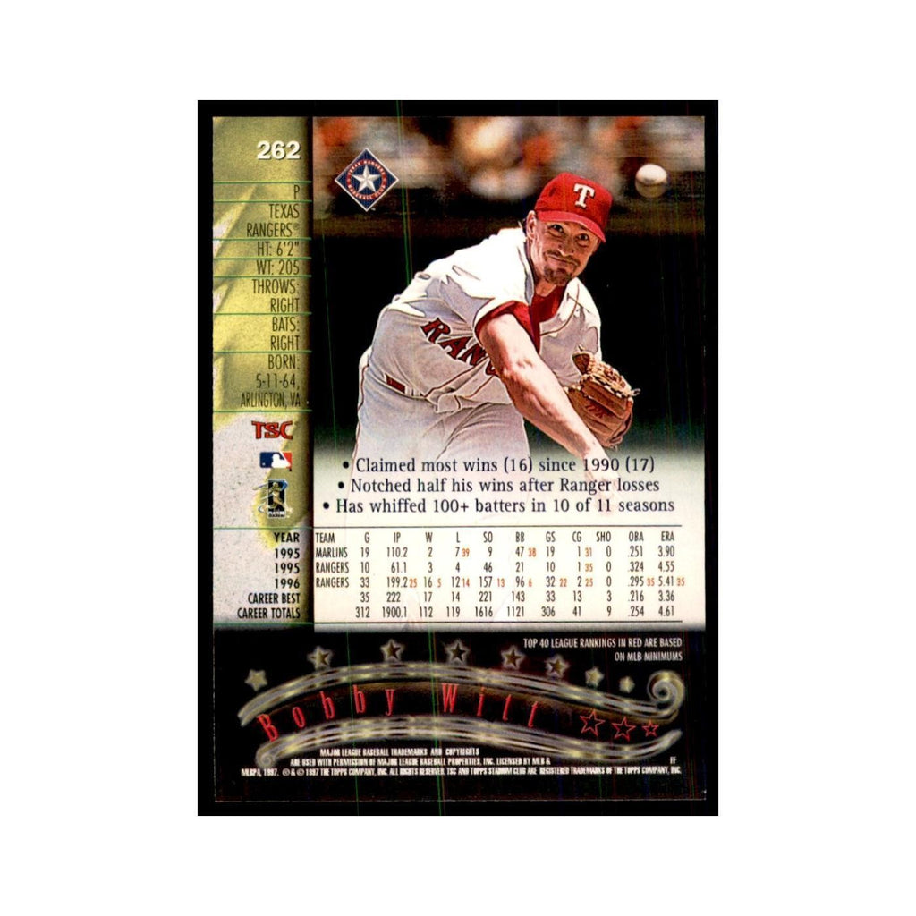 1997 Stadium Club Bobby Witt Baseball Cards #262