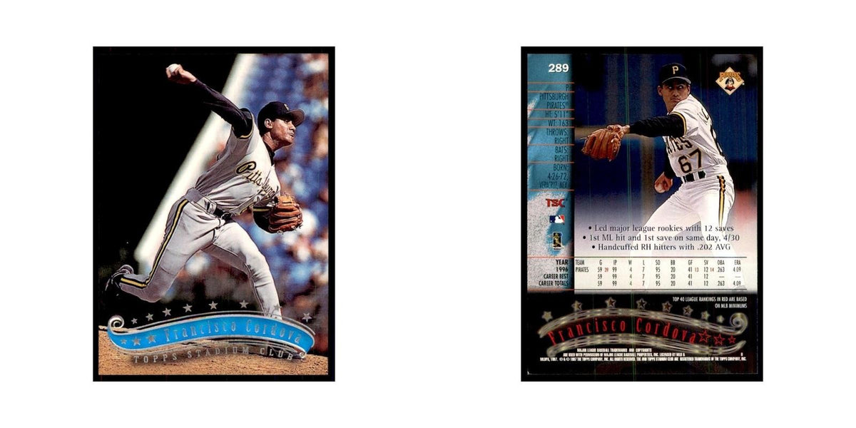 1997 Stadium Club Francisco Cordova Baseball Cards #289