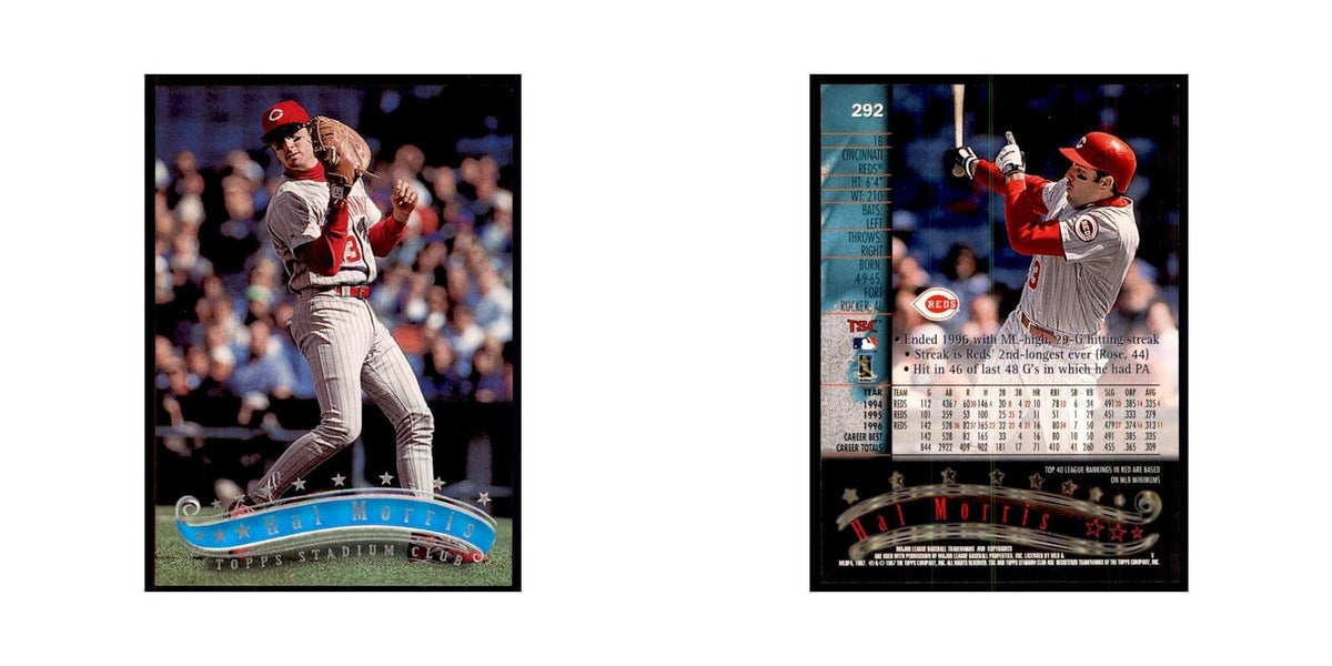 1997 Stadium Club Hal Morris Baseball Cards #292