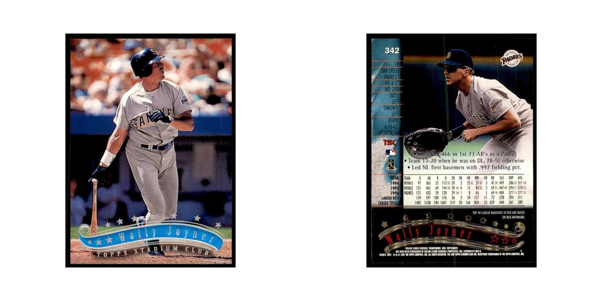 1997 Stadium Club Wally Joyner Baseball Cards #342