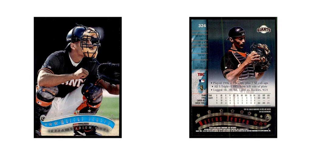 1997 Stadium Club Marcus Jensen Baseball Cards #324