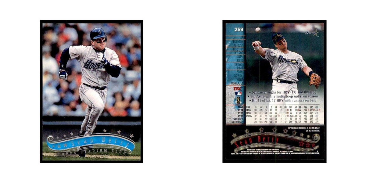 1997 Stadium Club Sean Berry Baseball Cards #259