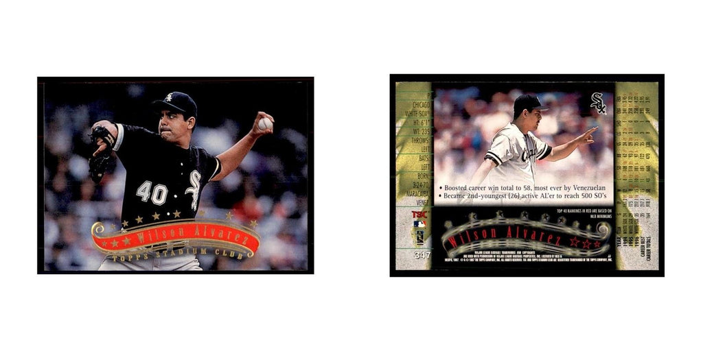 1997 Stadium Club Wilson Alvarez Baseball Cards #347