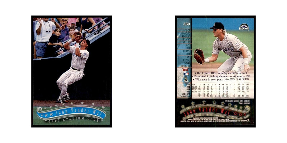 1997 Stadium Club John Vander Wal Baseball Cards #350