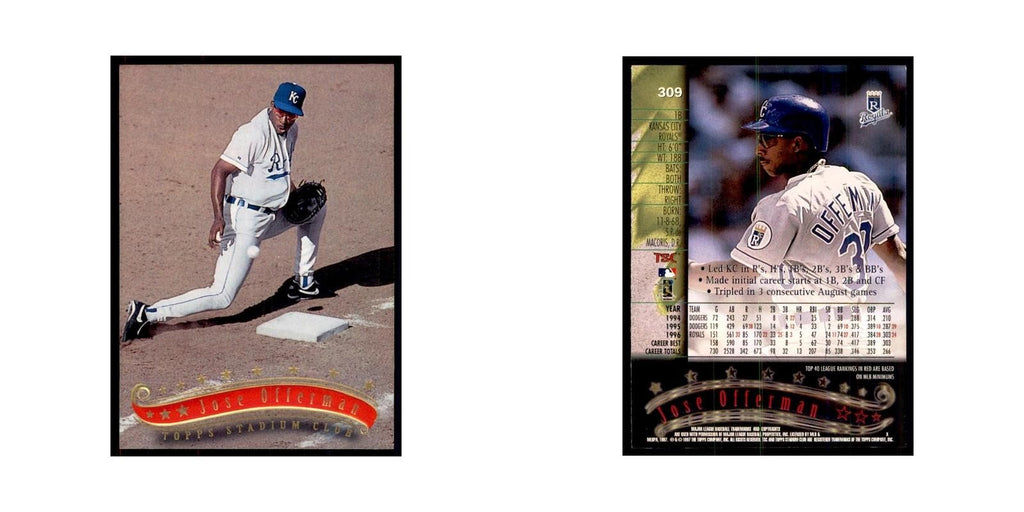 1997 Stadium Club Jose Offerman Baseball Cards #309