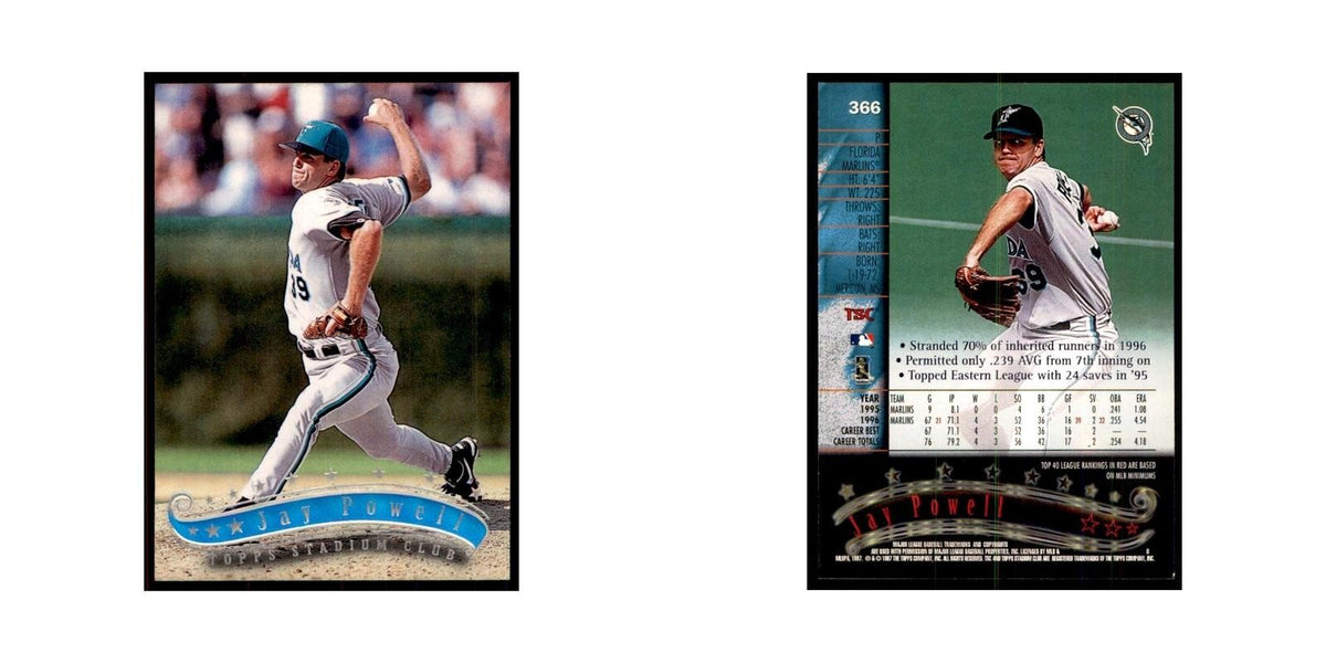 1997 Stadium Club Jay Powell Baseball Cards #366