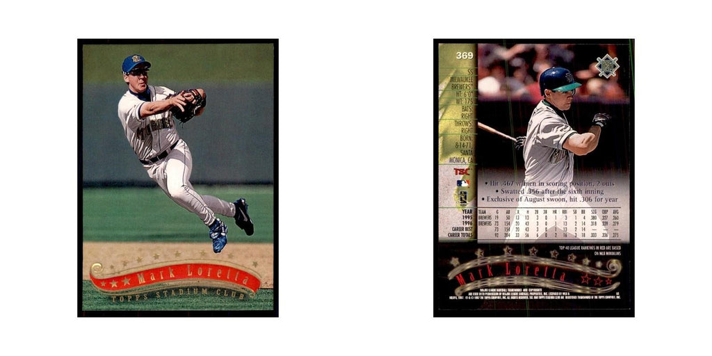 1997 Stadium Club Mark Loretta Baseball Cards #369