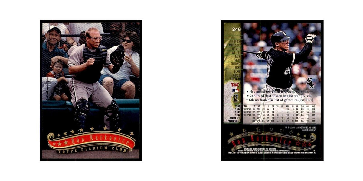 1997 Stadium Club Ron Karkovice Baseball Cards #346