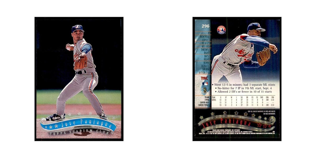 1997 Stadium Club Jose Paniagua Baseball Cards #296
