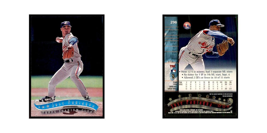1997 Stadium Club Jose Paniagua Baseball Cards #296