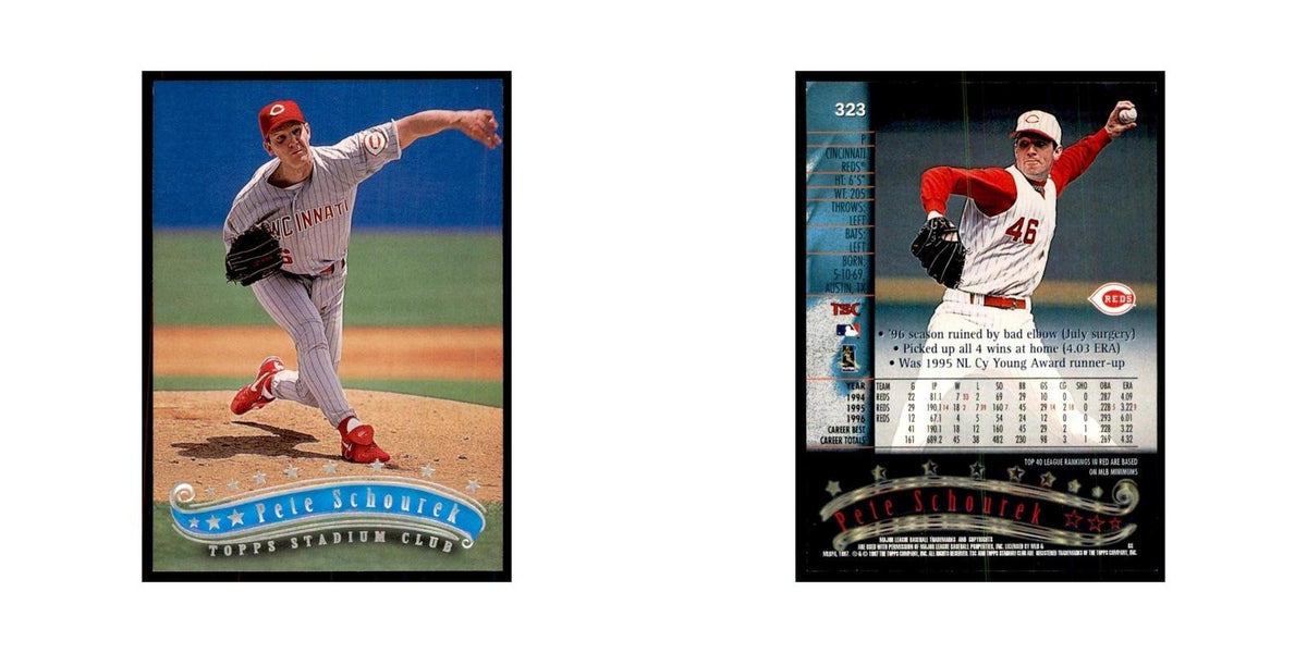 1997 Stadium Club Pete Schourek Baseball Cards #323