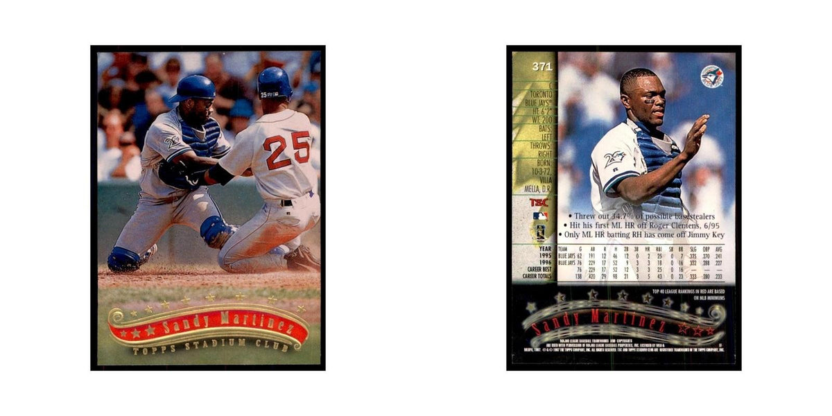 1997 Stadium Club Sandy Martinez Baseball Cards #371