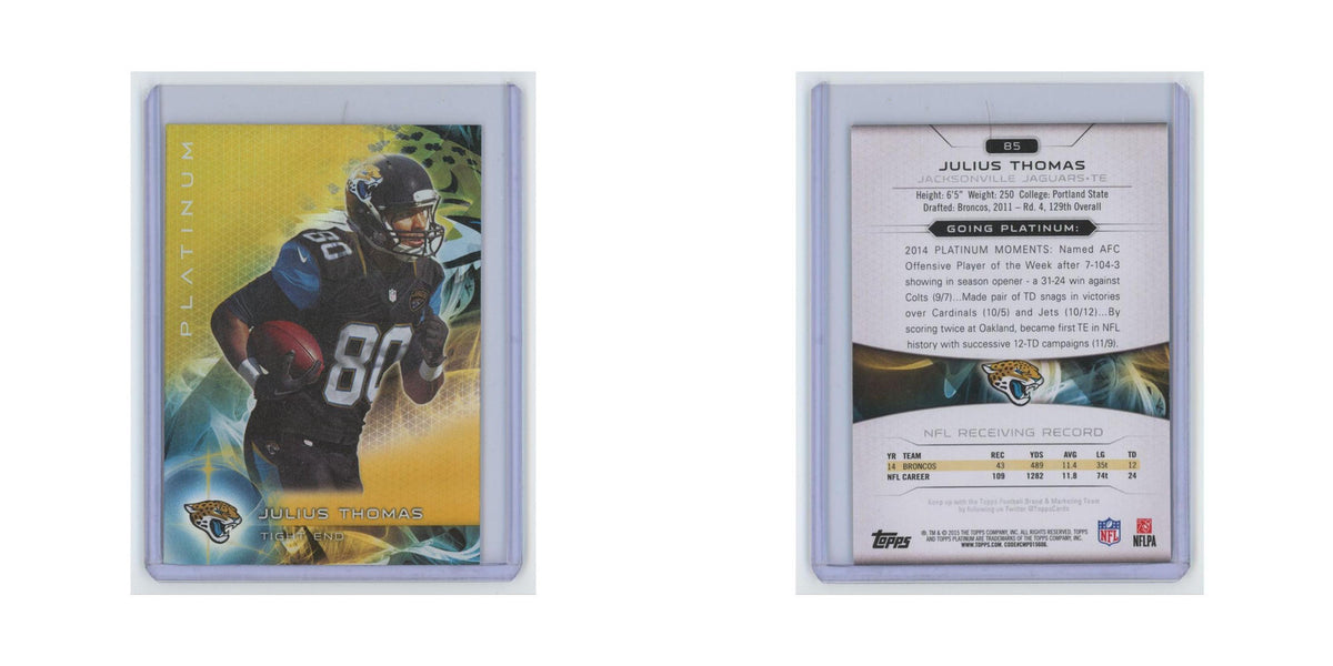 Julius Thomas 2015 Topps Platinum #85 Jacksonville Jaguars Football Card NM