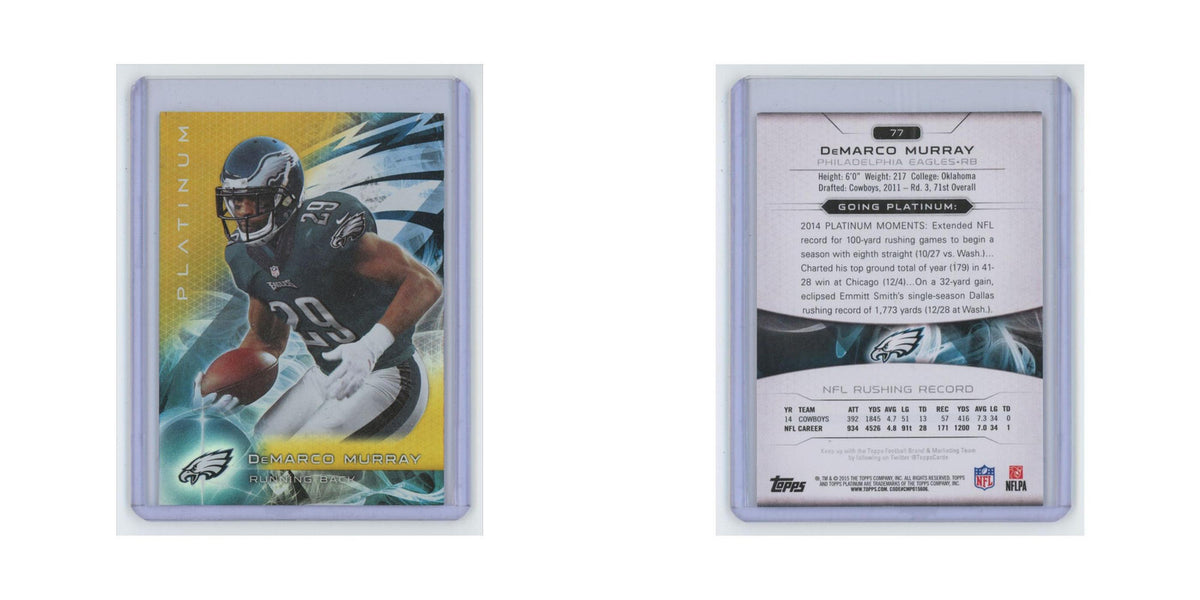DeMarco Murray 2015 Topps Platinum #77 Philadelphia Eagles Football Card NM
