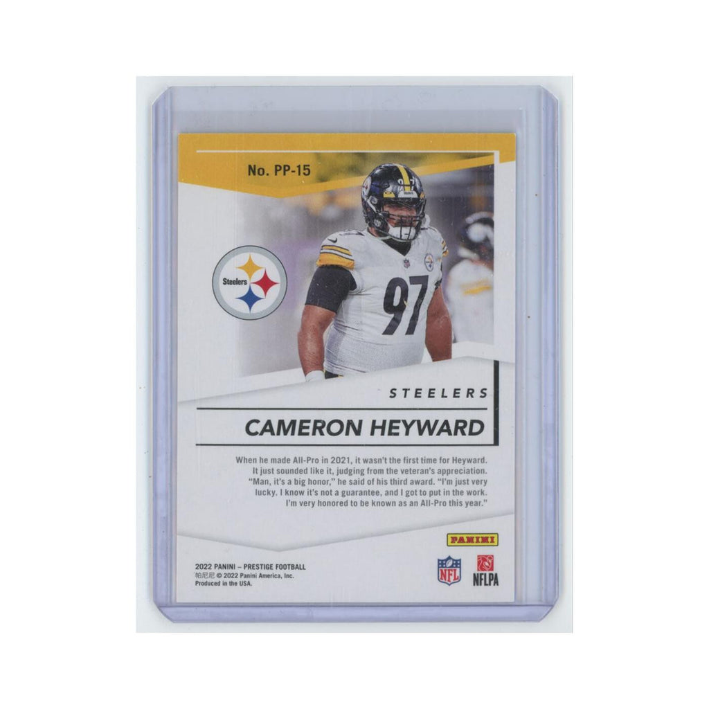 Cameron Heyward 2022 Panini Prestige Prestigious Pros #PP-15 Steelers NM