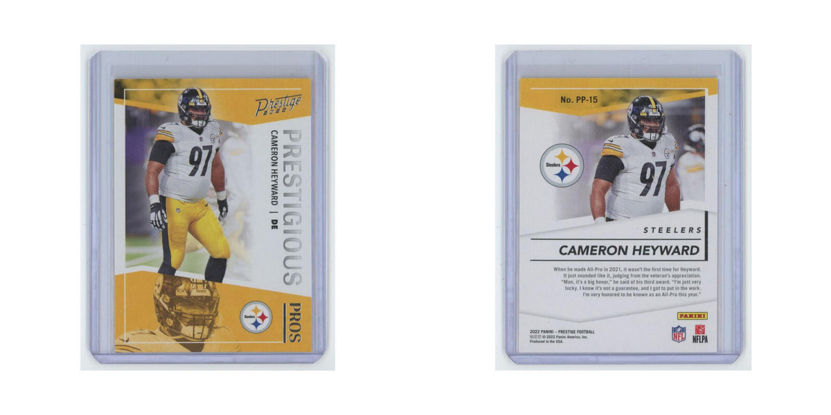 Cameron Heyward 2022 Panini Prestige Prestigious Pros #PP-15 Steelers NM