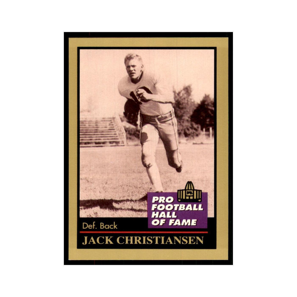 1991 ENOR Corp Jack Christiansen Football Cards #27