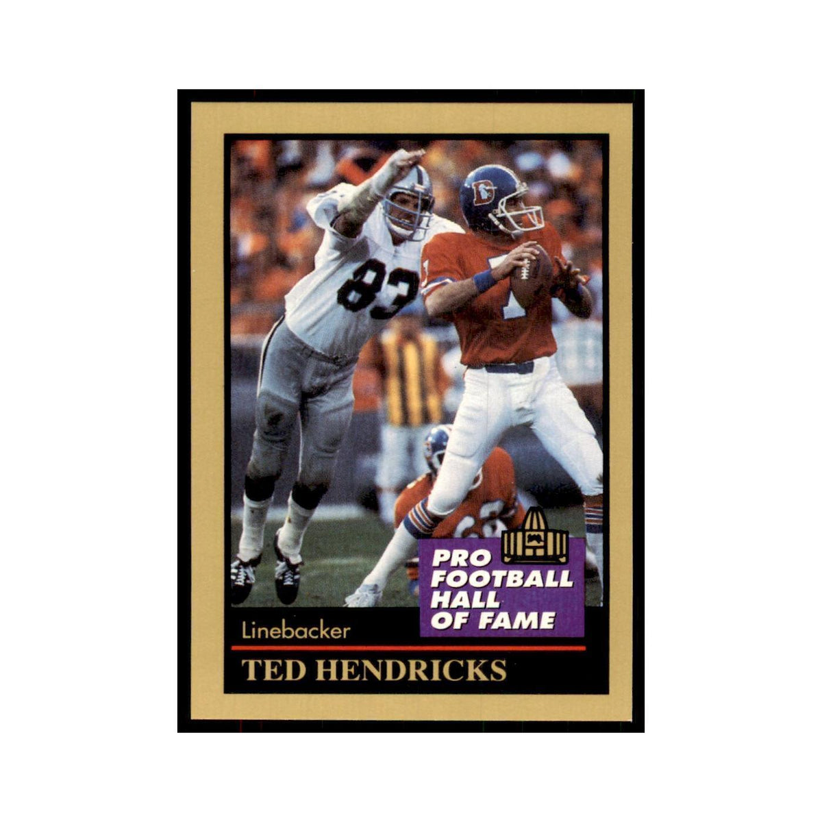 1991 ENOR Corp Ted Hendricks Football Cards #61