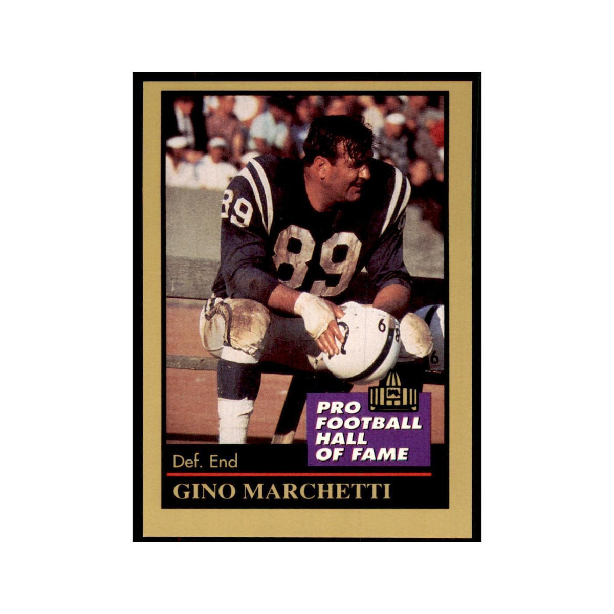 1991 ENOR Corp Gino Marchetti Football Cards #92