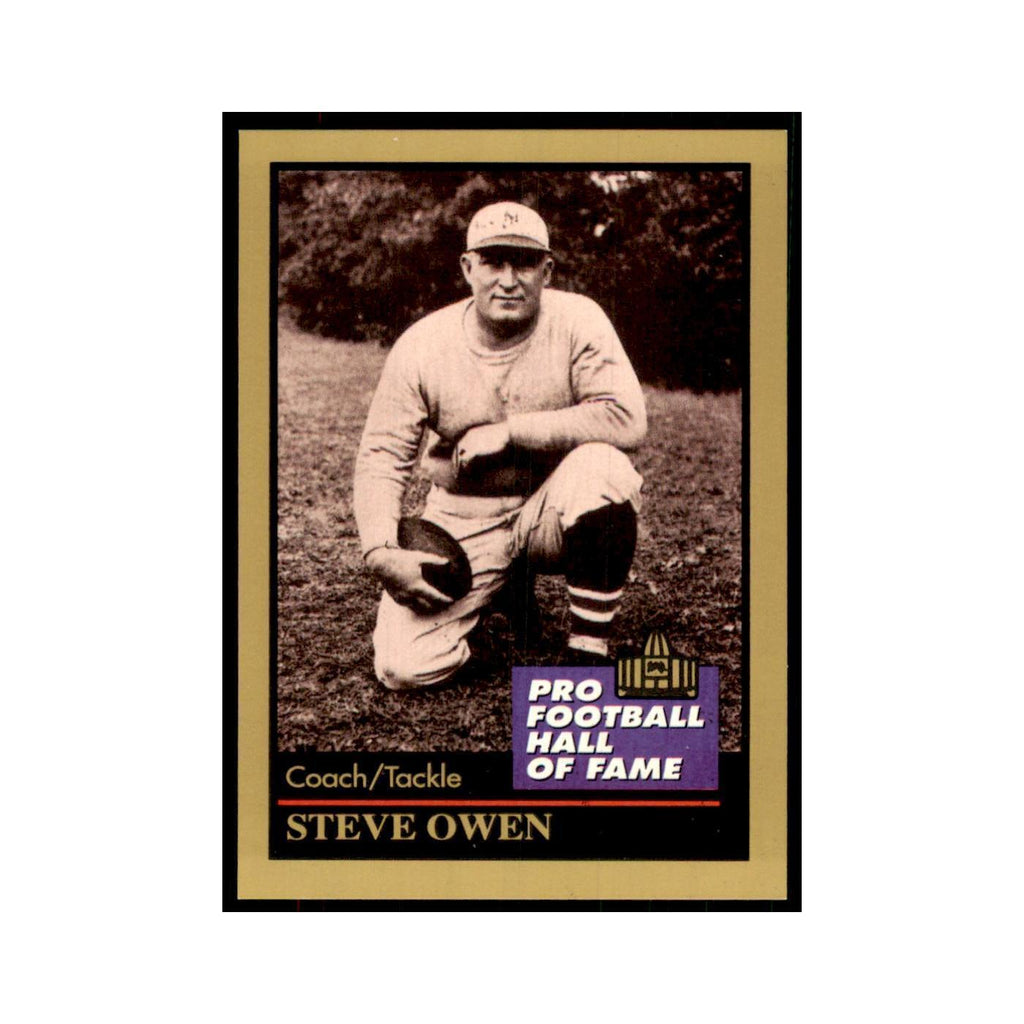 1991 ENOR Corp Steve Owen Football Cards #112