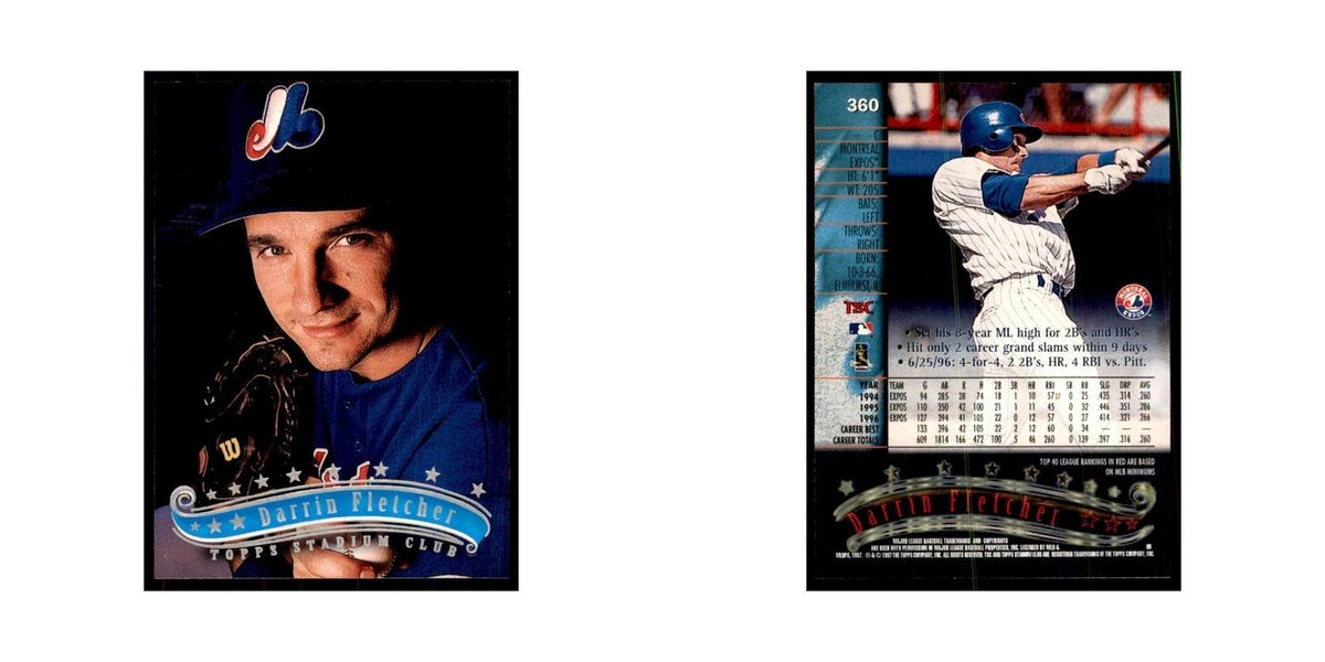 1997 Stadium Club Darrin Fletcher Baseball Cards #360