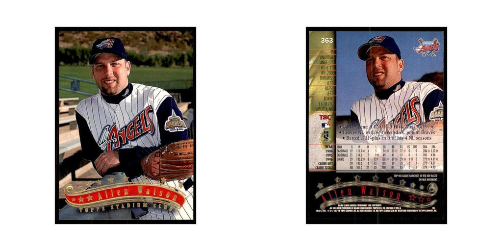 1997 Stadium Club Allen Watson Baseball Cards #363