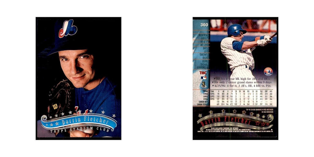 1997 Stadium Club Darrin Fletcher Baseball Cards #360