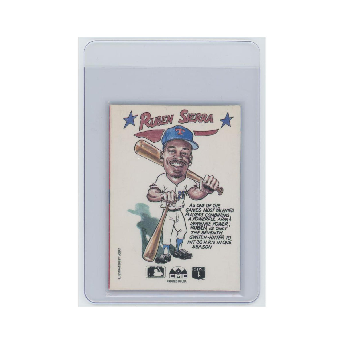 Ruben Sierra 1990 CMC Collect A Books #nan Baseball Card NM