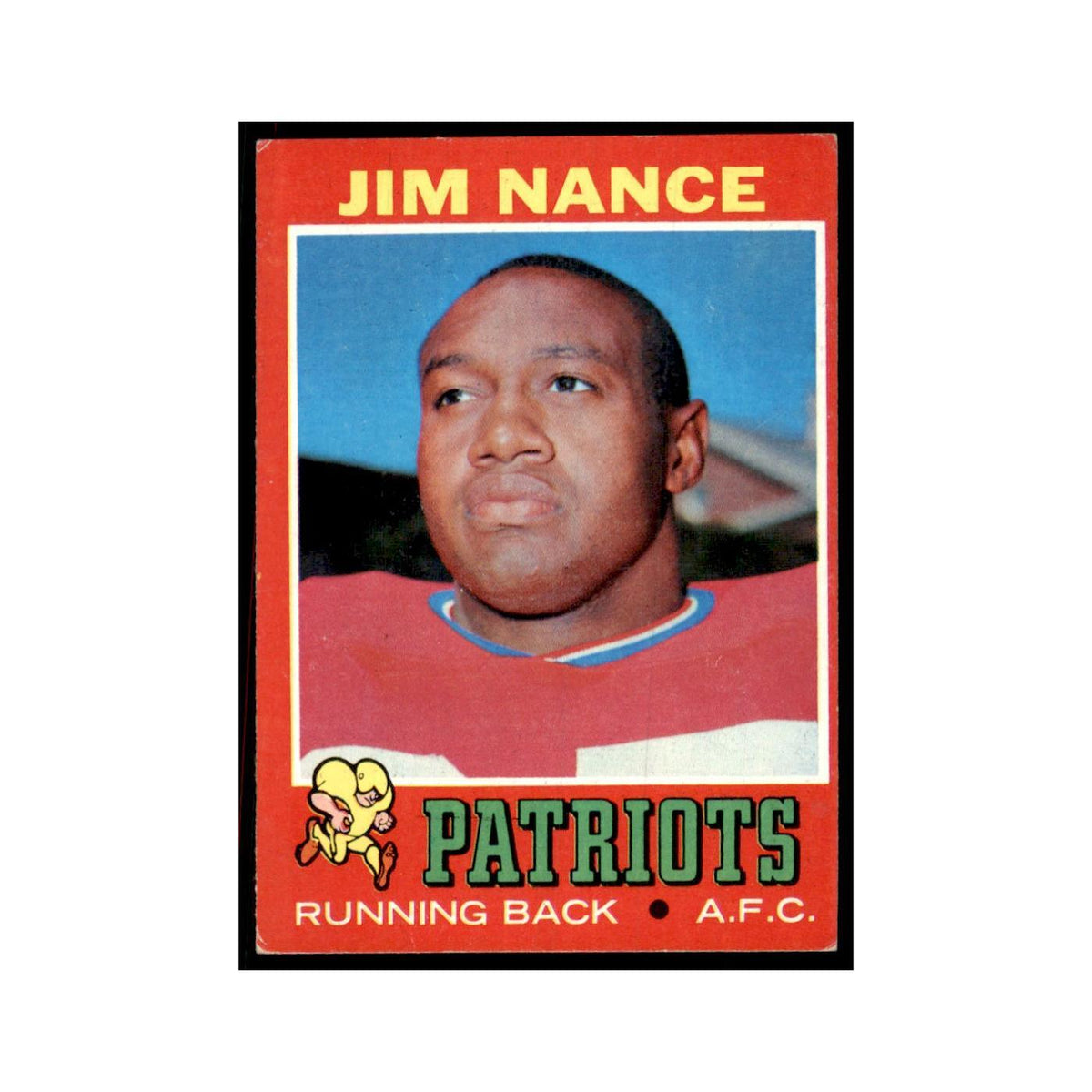 1971 Topps Jim Nance Football Cards #170
