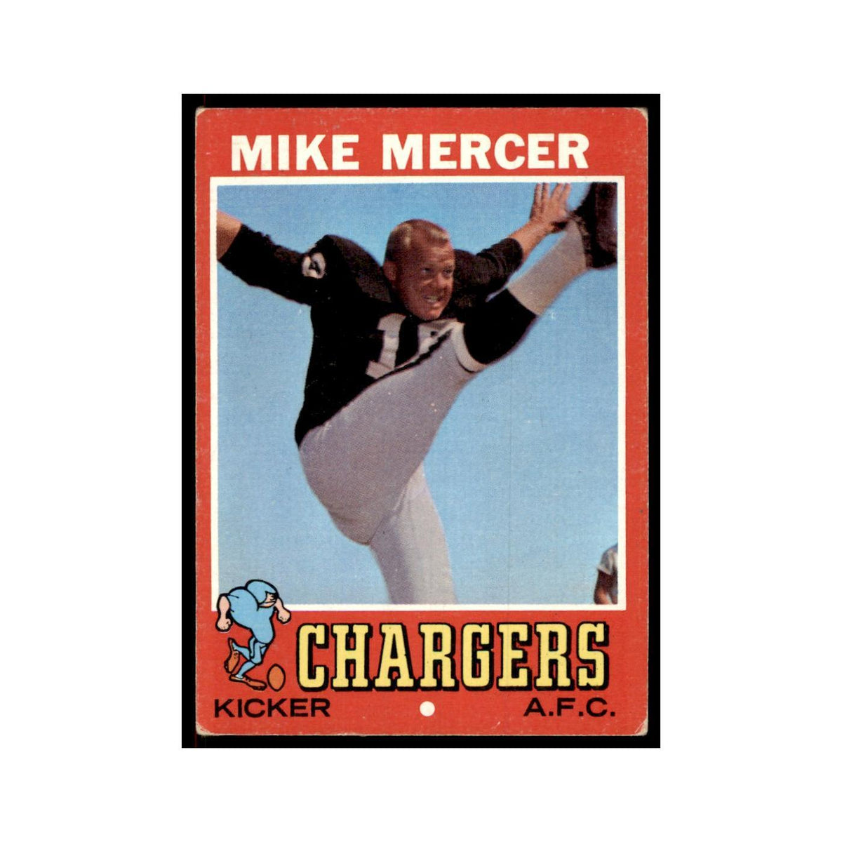 1971 Topps Mike Mercer Football Cards #201