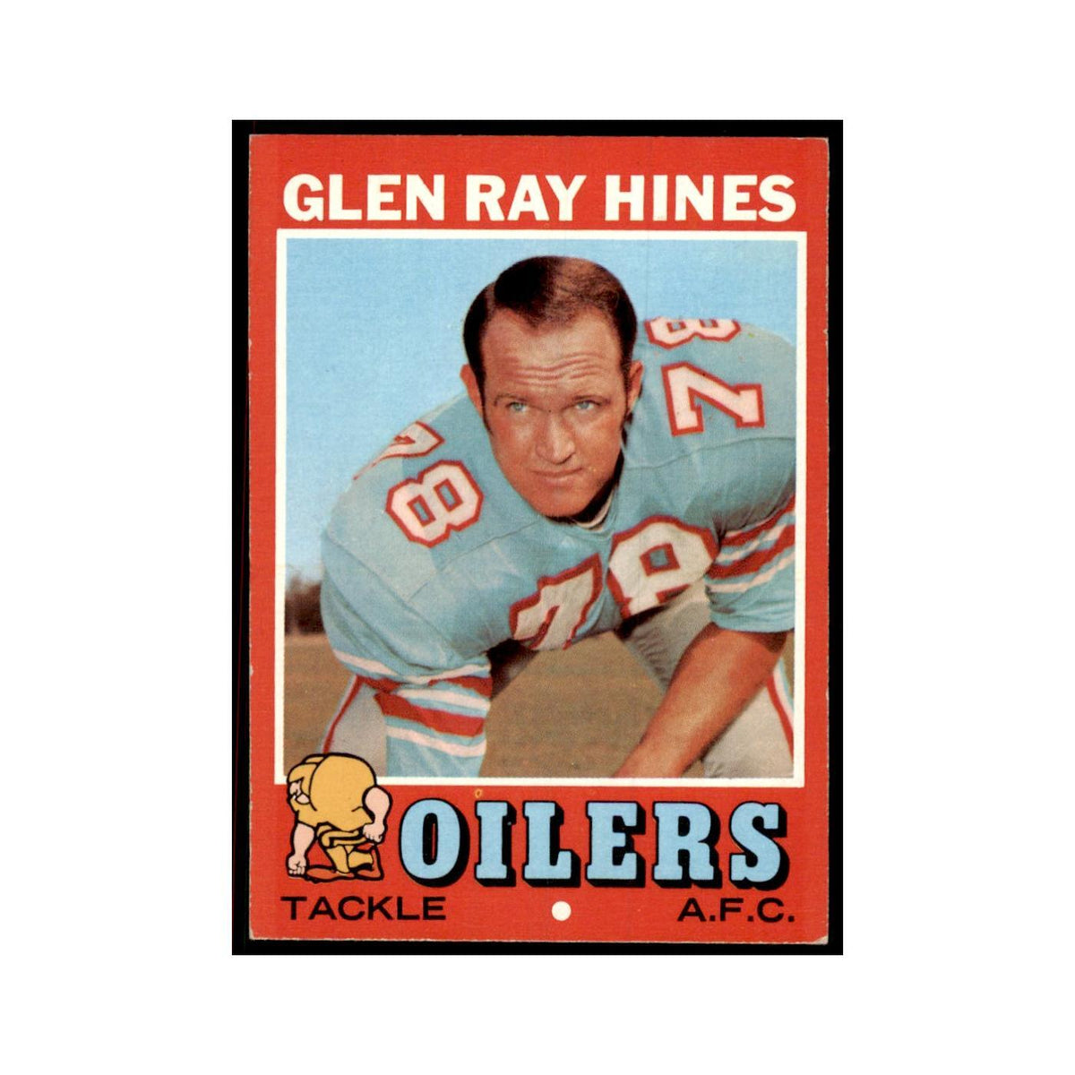 1971 Topps Glen Ray Hines Football Cards #219