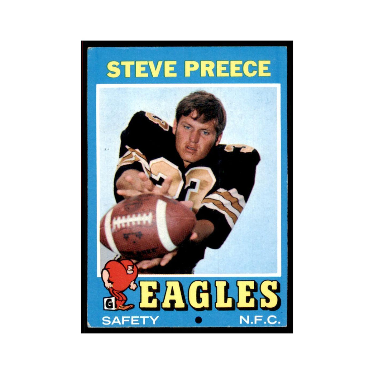 1971 Topps Steve Preece Football Cards #142