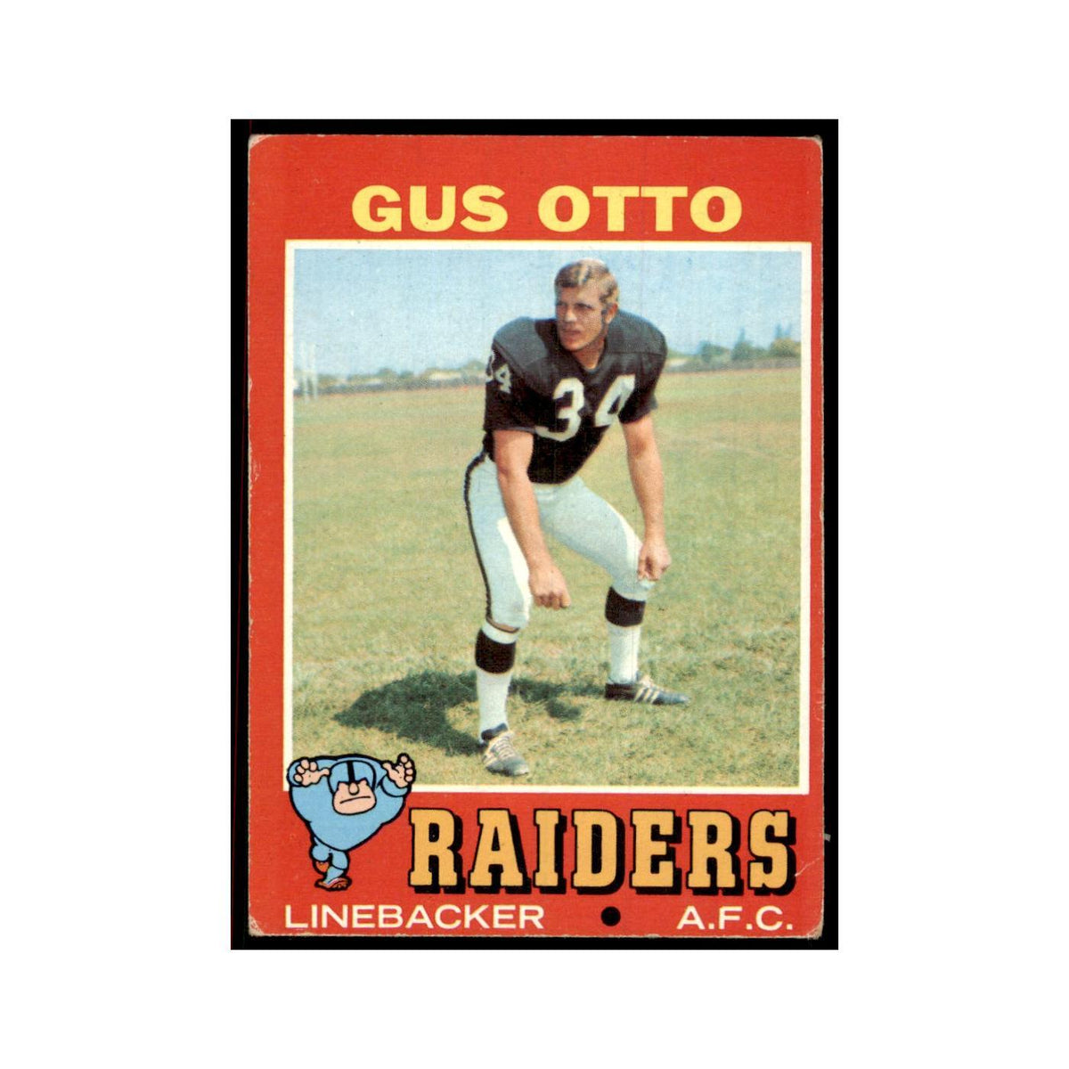 1971 Topps Gus Otto Football Cards #258