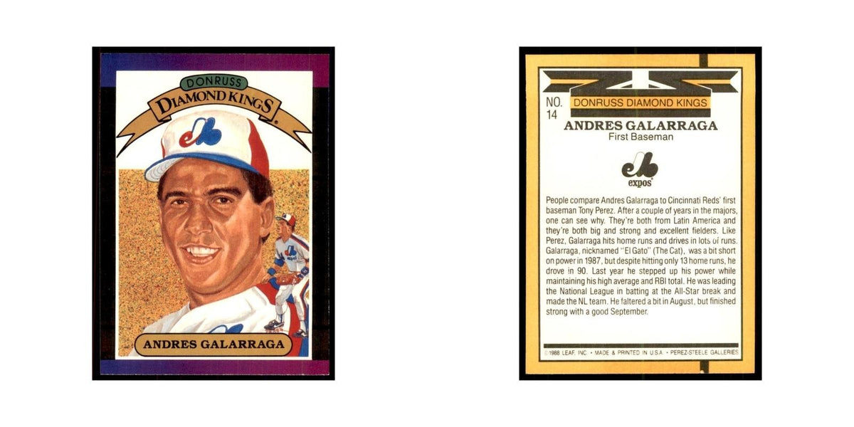 1989 Donruss Andres Galarraga Baseball Cards #14