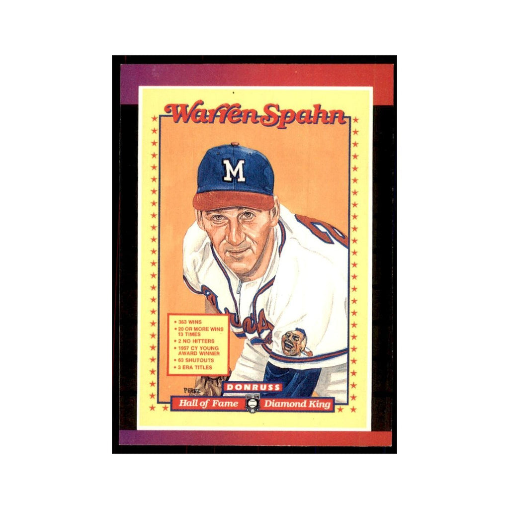 1989 Donruss Warren Spahn Baseball Cards #588
