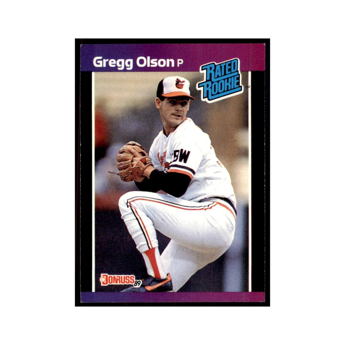 1989 Donruss Gregg Olson Baseball Cards #46